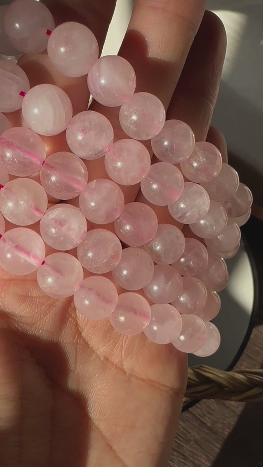 Rose Quartz Bracelets- 10mm beads
